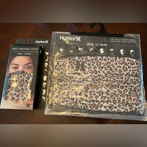 Hurley Leopard Pattern Multi-Use Gaiter